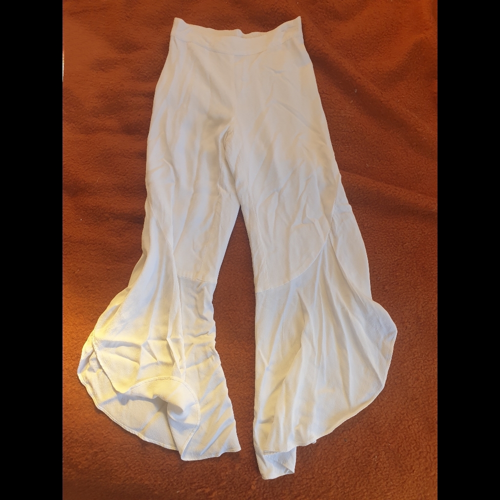 BARDOT Linda ruffle pant flares ivory size 8 RRP $99.99 - Picture 4 of 6